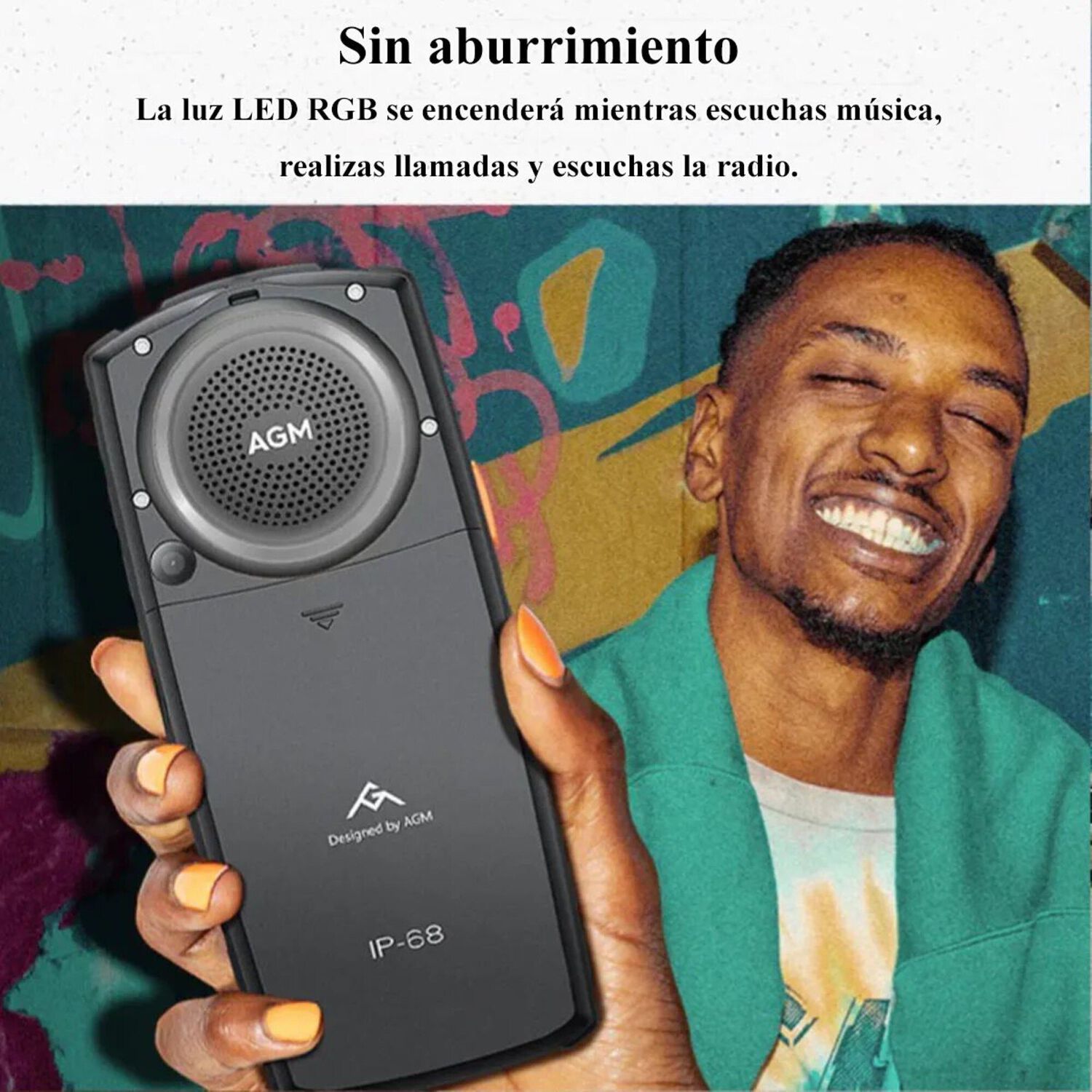 Celular Rugerizado Agm M6 4g | Ip68 | Altavoz 109db | Dual Sim | 2500mah | Linterna T&aacute;ctica image number 5.0