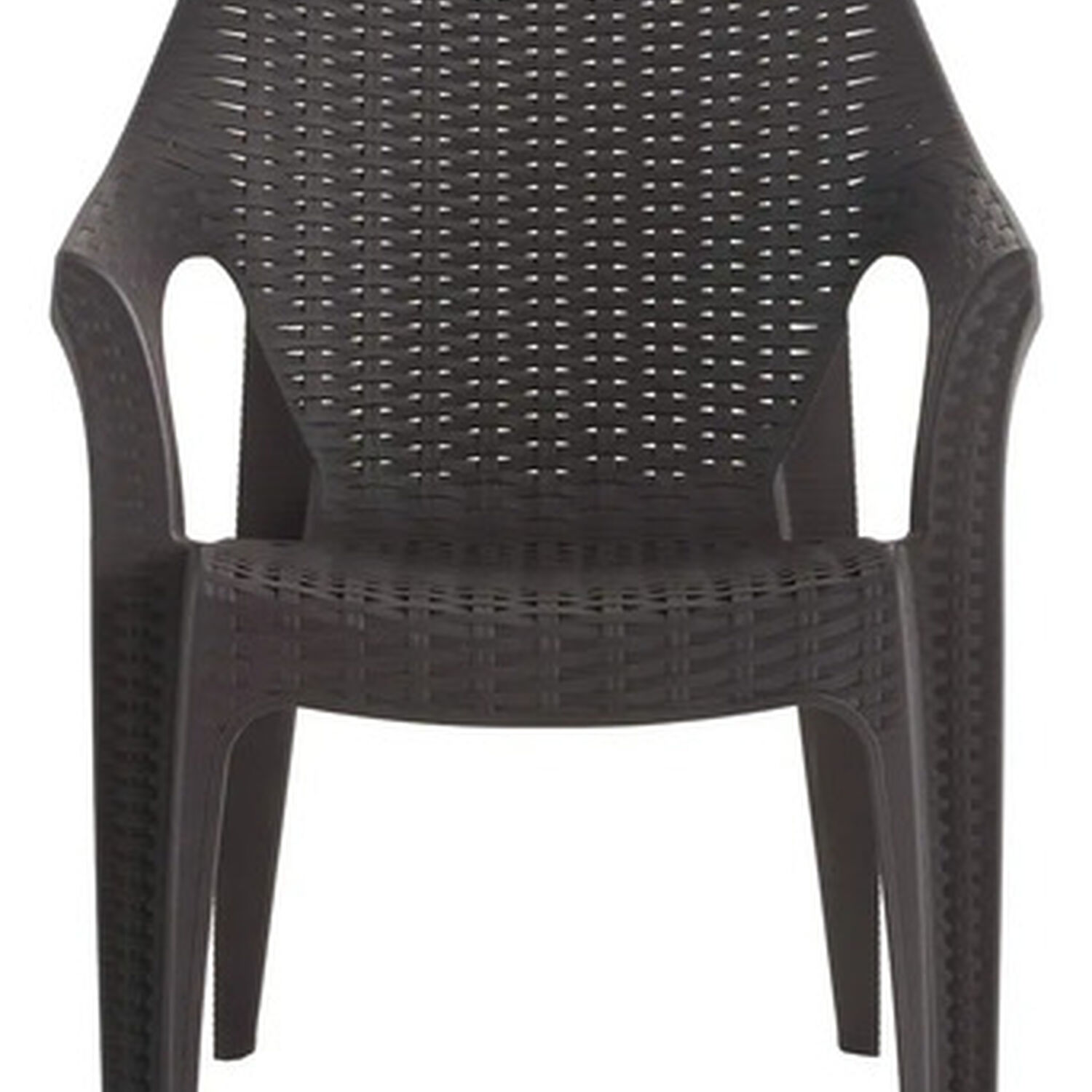 Silla Aruba Modelo Rattan Amplia Con Brazos Color De La Estructura De La Silla Caf&eacute; image number 3.0