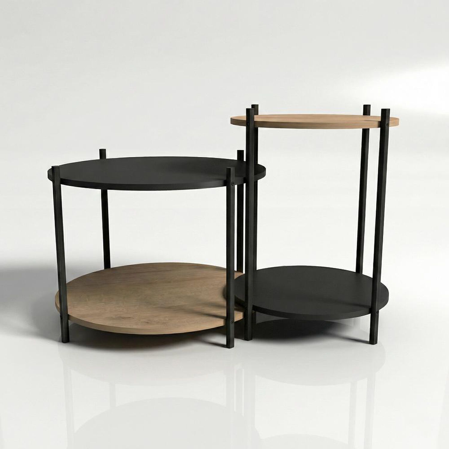 Set 2 Mesas Living Home Mobili Krav image number 2.0