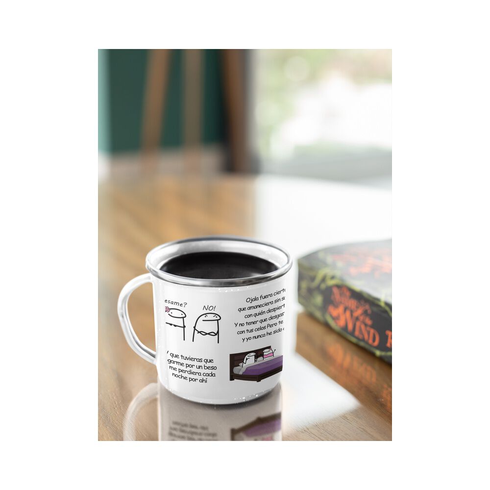 Taza Enlozada Lechera Christian Nodal Ojal&aacute; Fuera Cierto image number 3.0