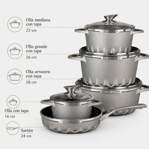 Bateria Simple Cook Mont Blanc 9 Pzs
