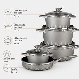 Bateria Simple Cook Mont Blanc 9 Pzs
