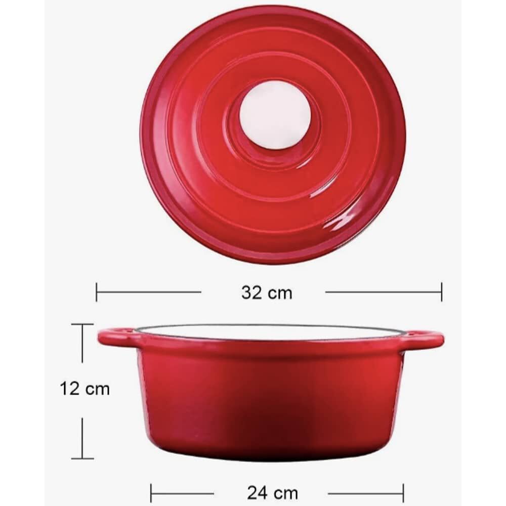 Olla Hierro Redonda Roja image number 3.0