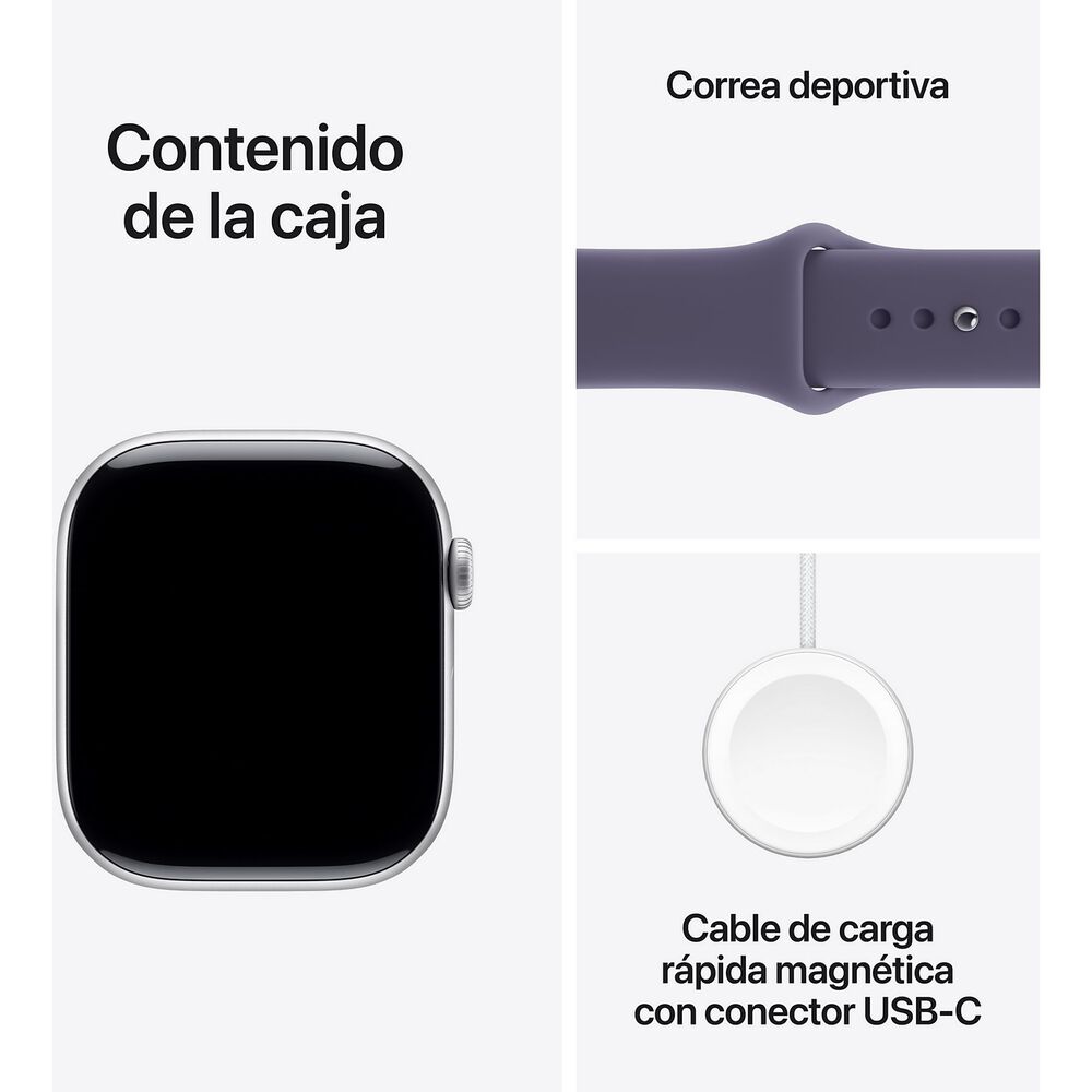 Apple Watch Series 11 Gps 46mm Sport Band M/l - Silver Al Pur Fog image number 6.0