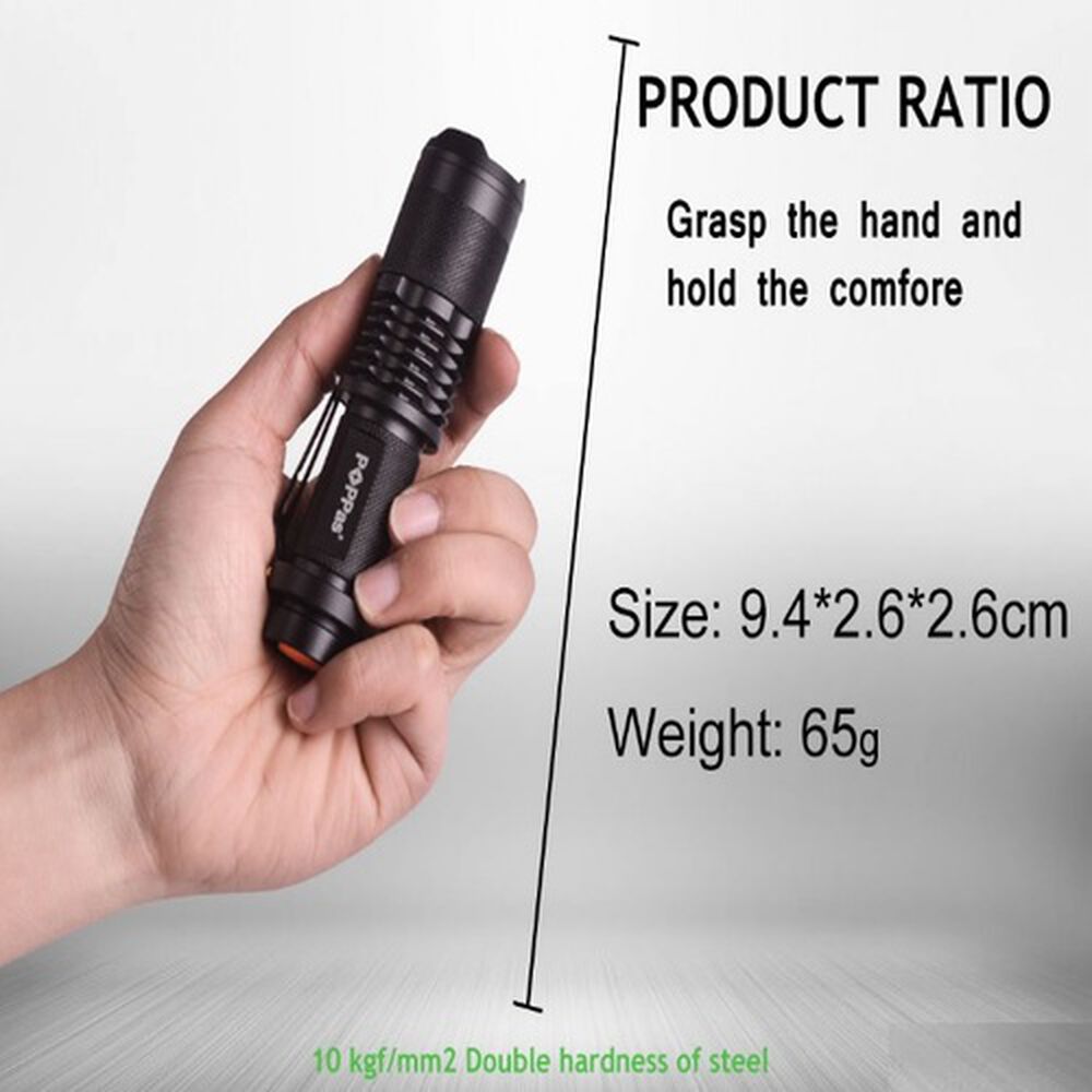 Linterna Led Potente T6 2.000 Lum Recargable Usb Zoom Mini Potente L&aacute;mpara Ajustable Peque&ntilde;a image number 5.0
