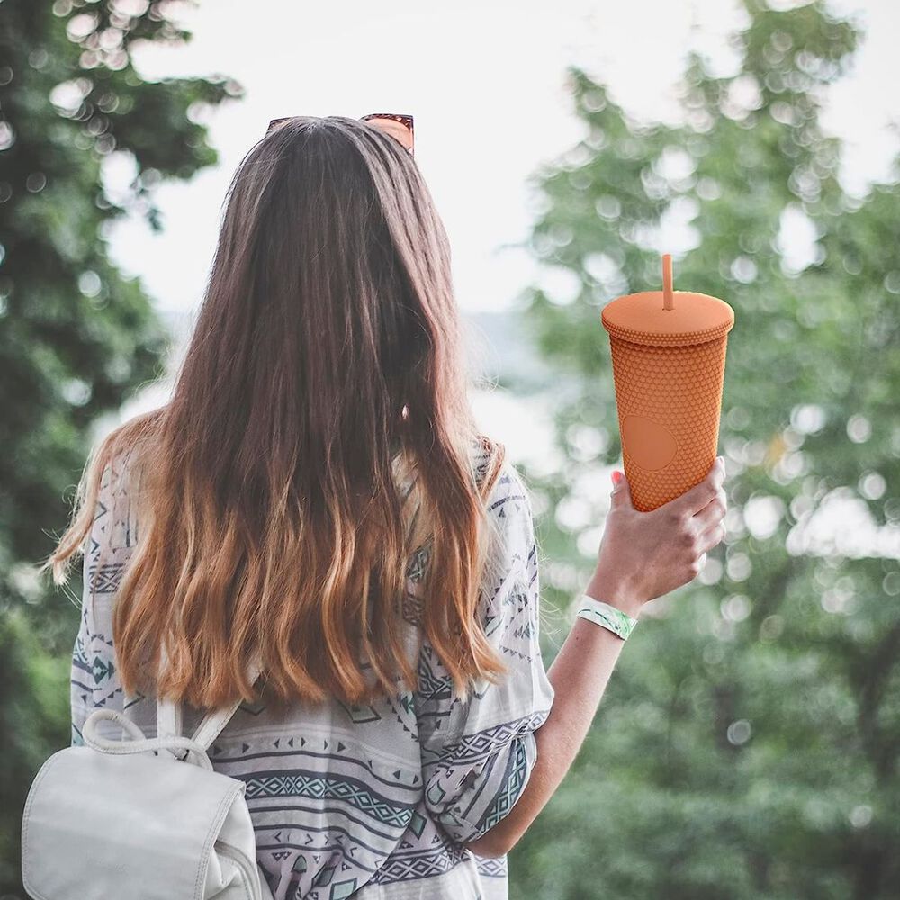 Vaso Tumbler Venti Con Bombilla 710ml Keep Naranja image number 3.0