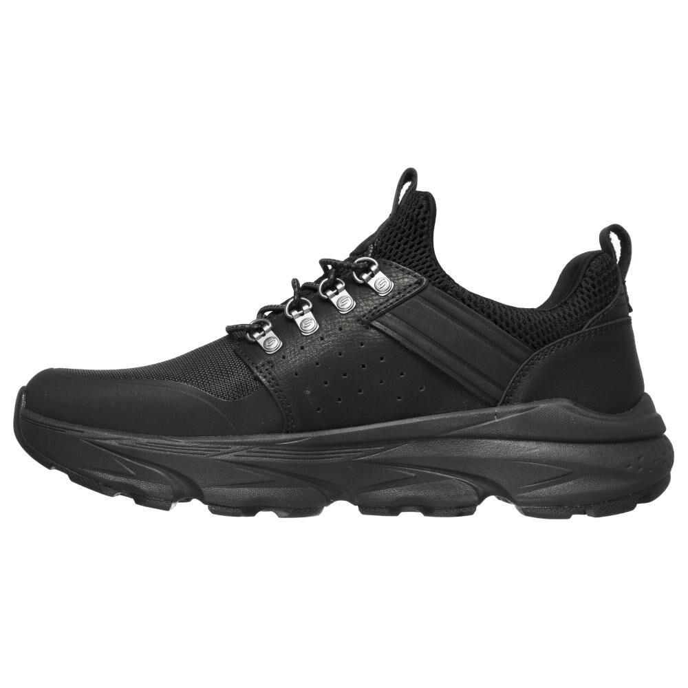 Zapato Casual Hombre Skechers Delmont-escola Negro image number 2.0