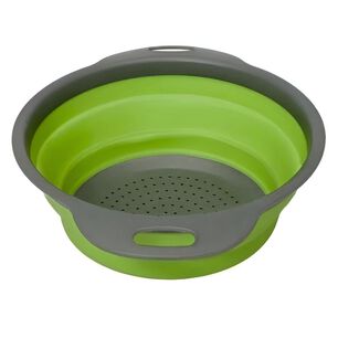 Cesta Colador Escurridor Plegable Redondo Silicona 24 Cm