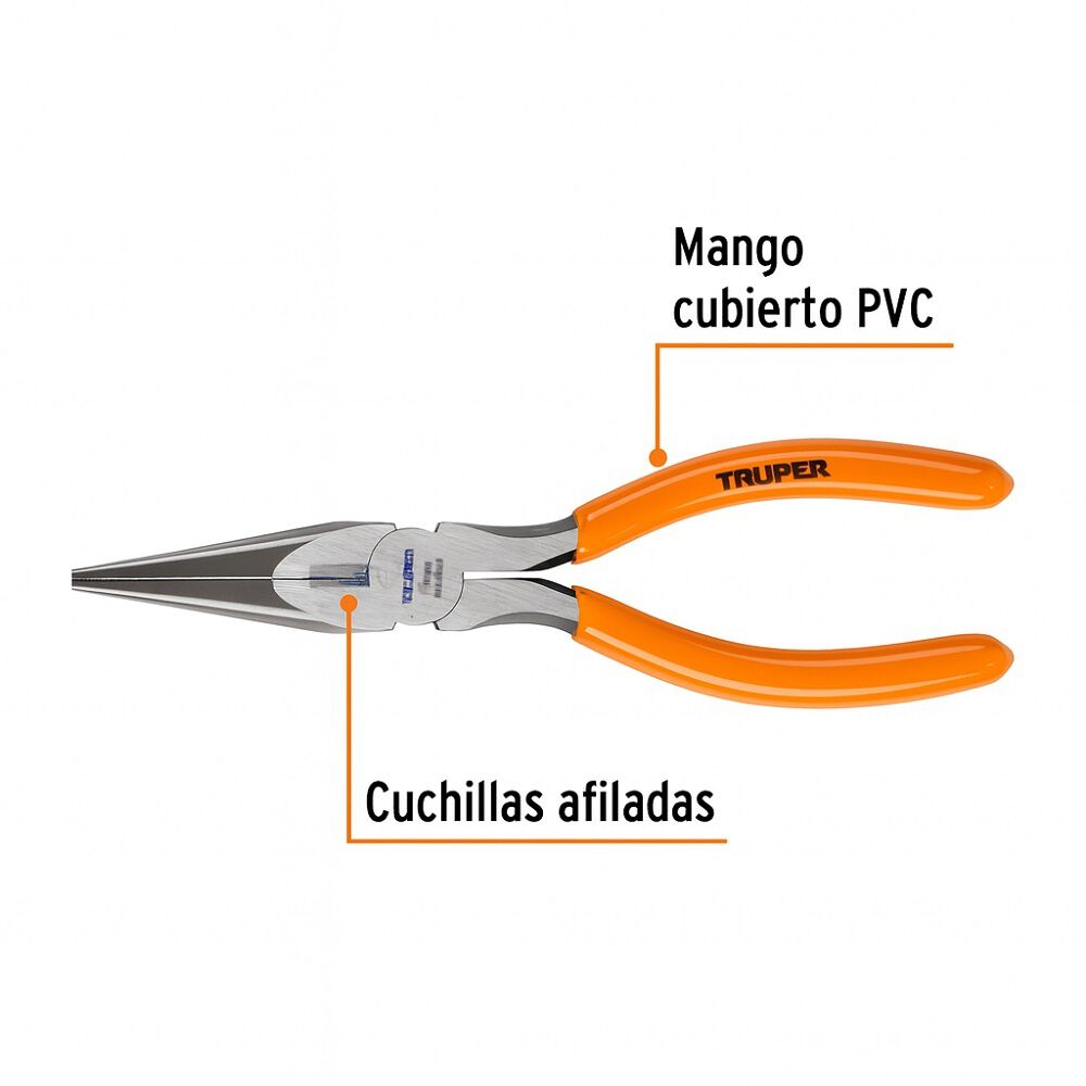 Alicate De Punta Y Corte 7 Truper image number 1.0