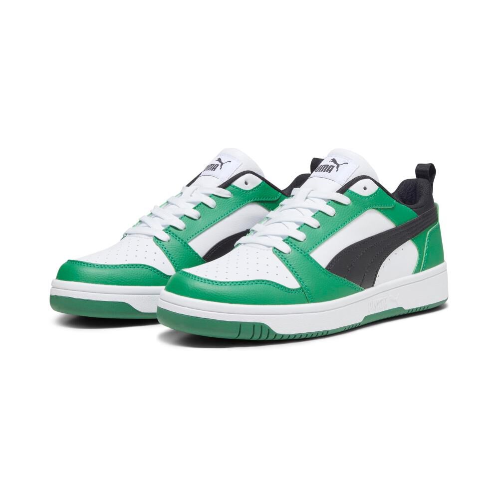 Zapatilla Urbana Hombre Puma Rebound V6 Low Verde/blanco image number 0.0