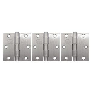 Pack 3 Bisagras Acero Odis 3&rdquo;&times;3&rdquo;&times; 2,0mm - Plata