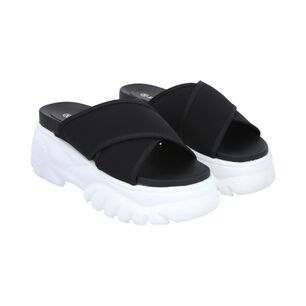 Sandalia Mujer Negro Plataforma Mixen Police