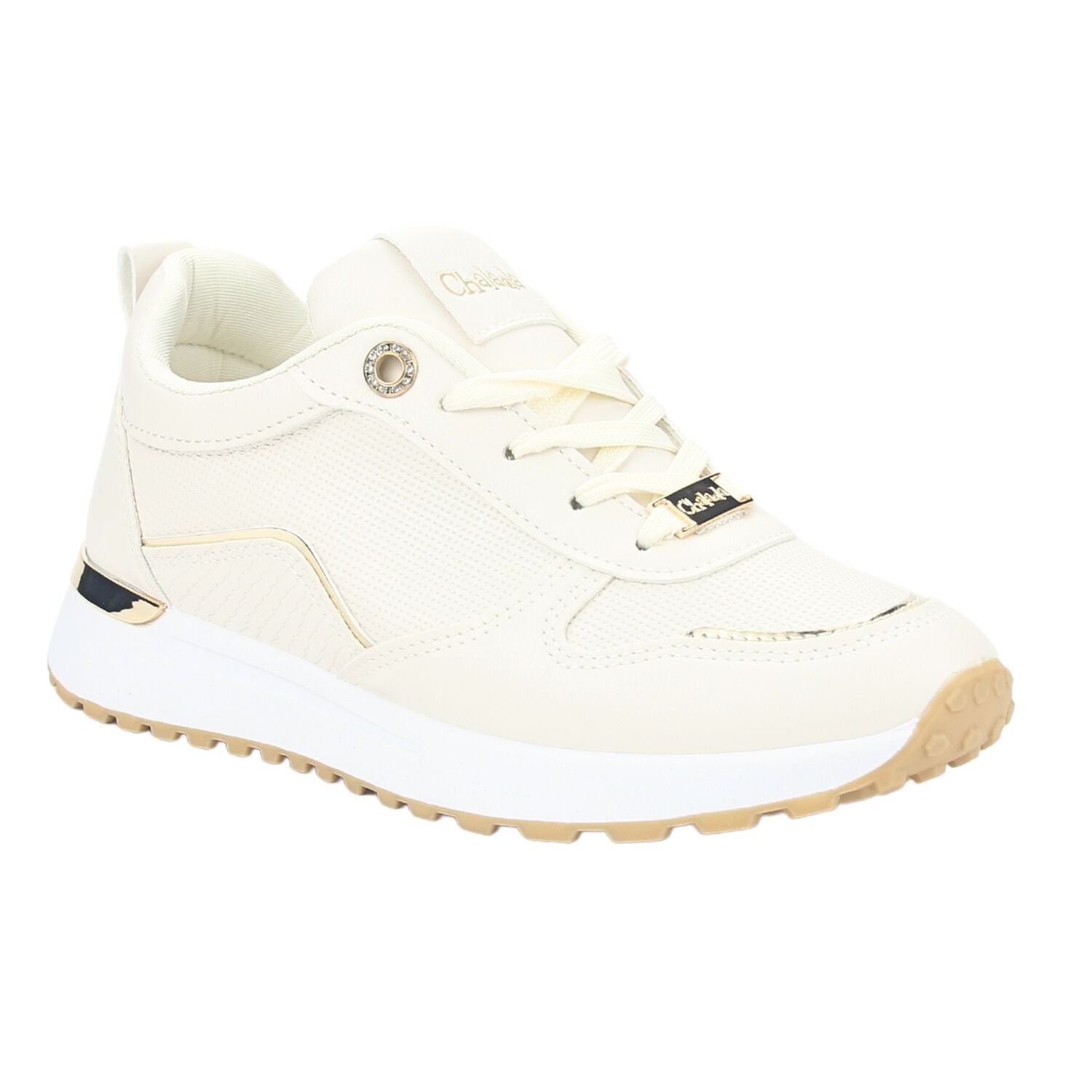 Zapatilla Chalada Mujer Fly-1 Beige Urbano image number 2.0