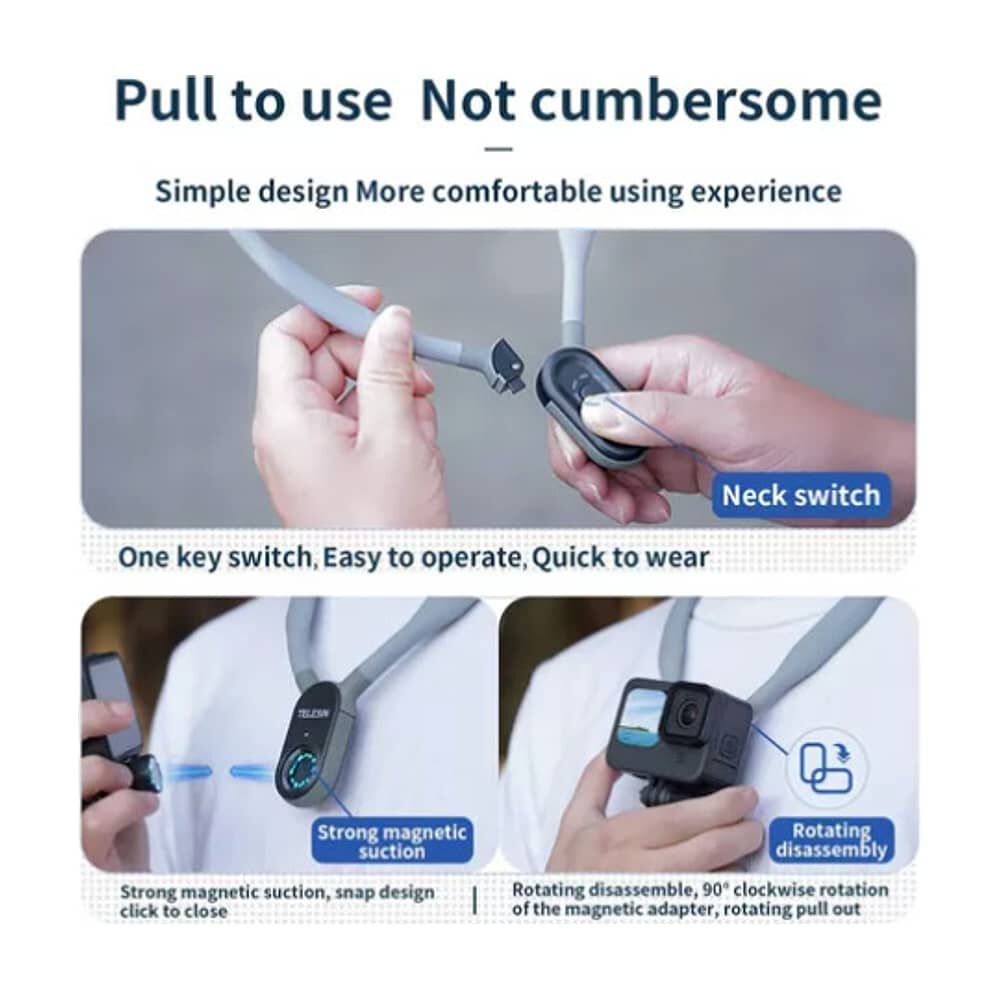 Soporte De Cuello Telesin Para Gopro Max, 12, 11, 10, 9 image number 3.0