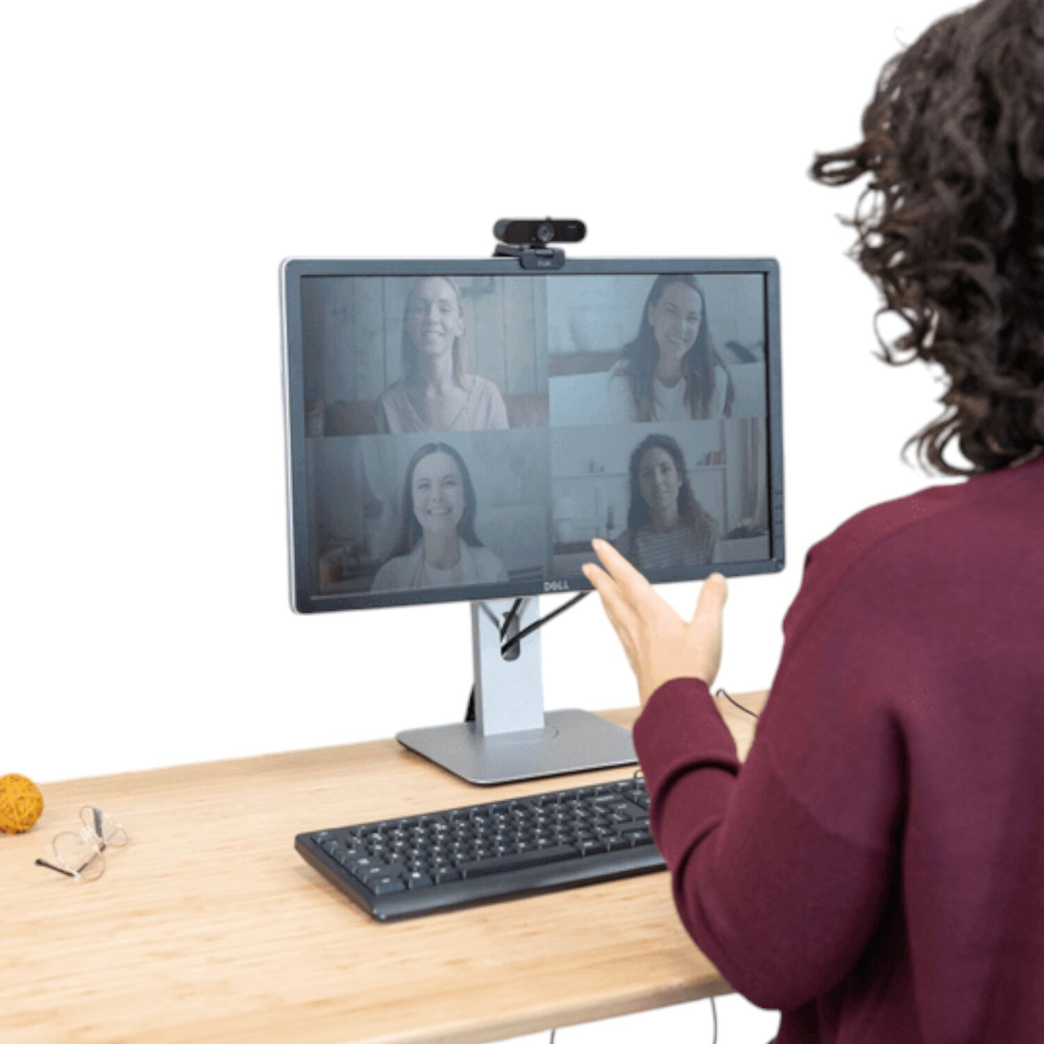 Webcam Qhd 2k Profesional Trust Taxon Black Muiltiplataforma image number 6.0