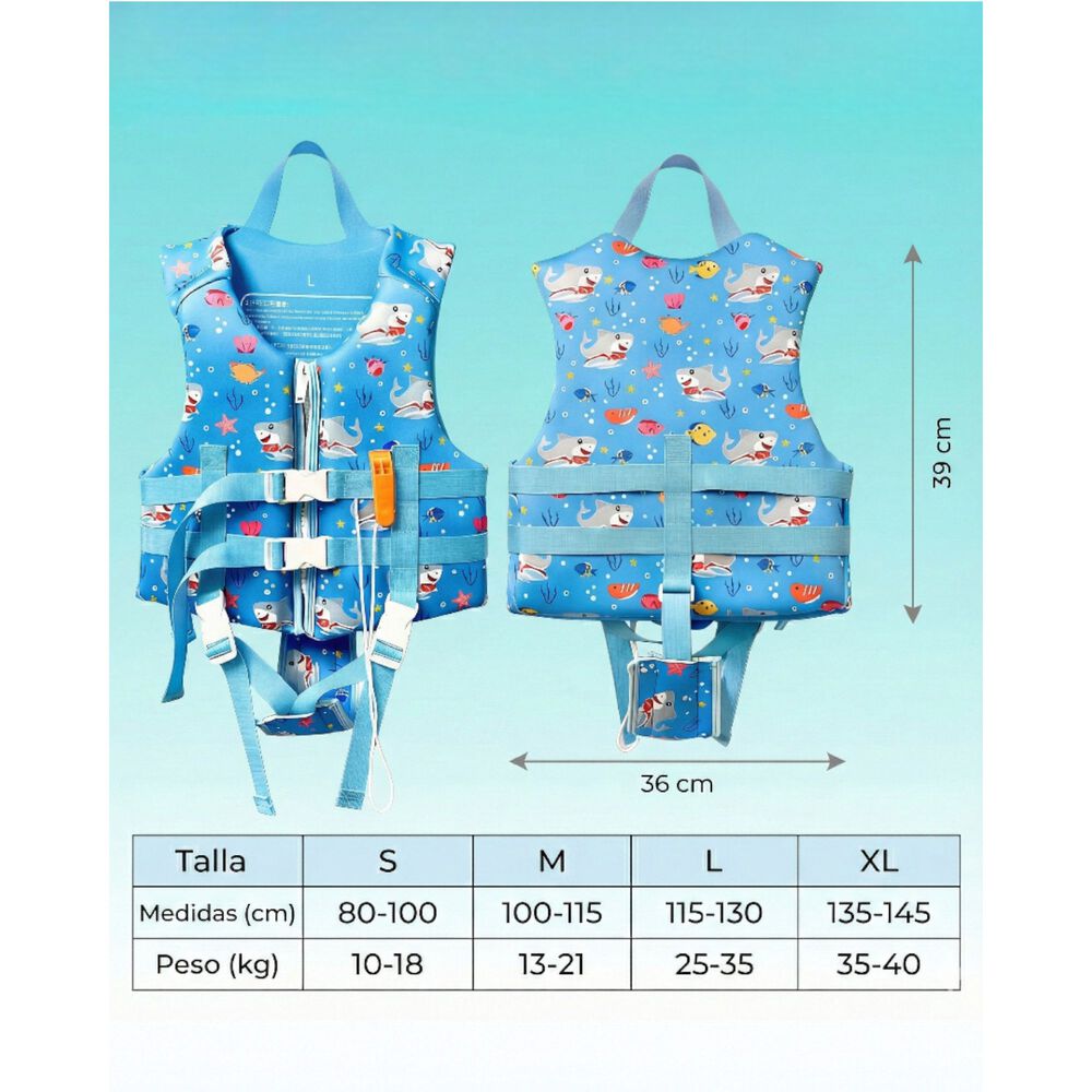 Chaleco Salvavidas Flotador Unicornio Infantil image number 6.0