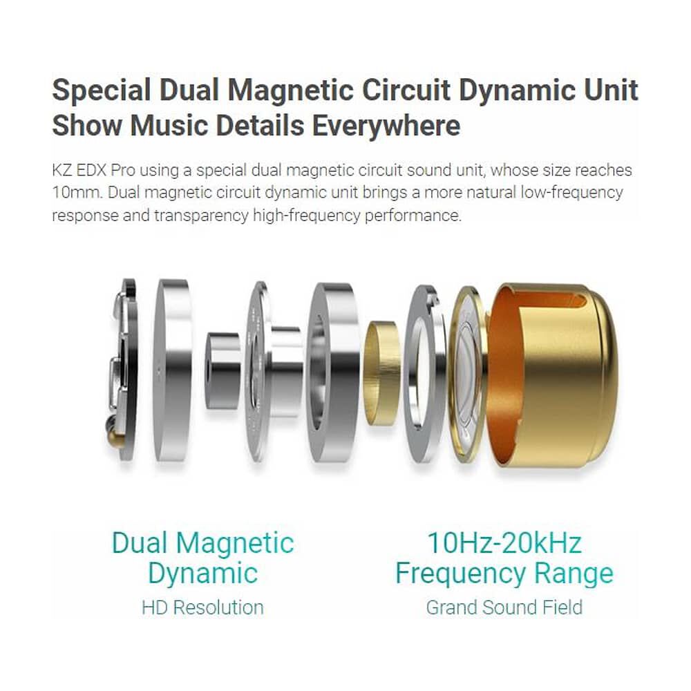 Aud&iacute;fonos I N-ear Edx Pro-mic Kz Au image number 0.0