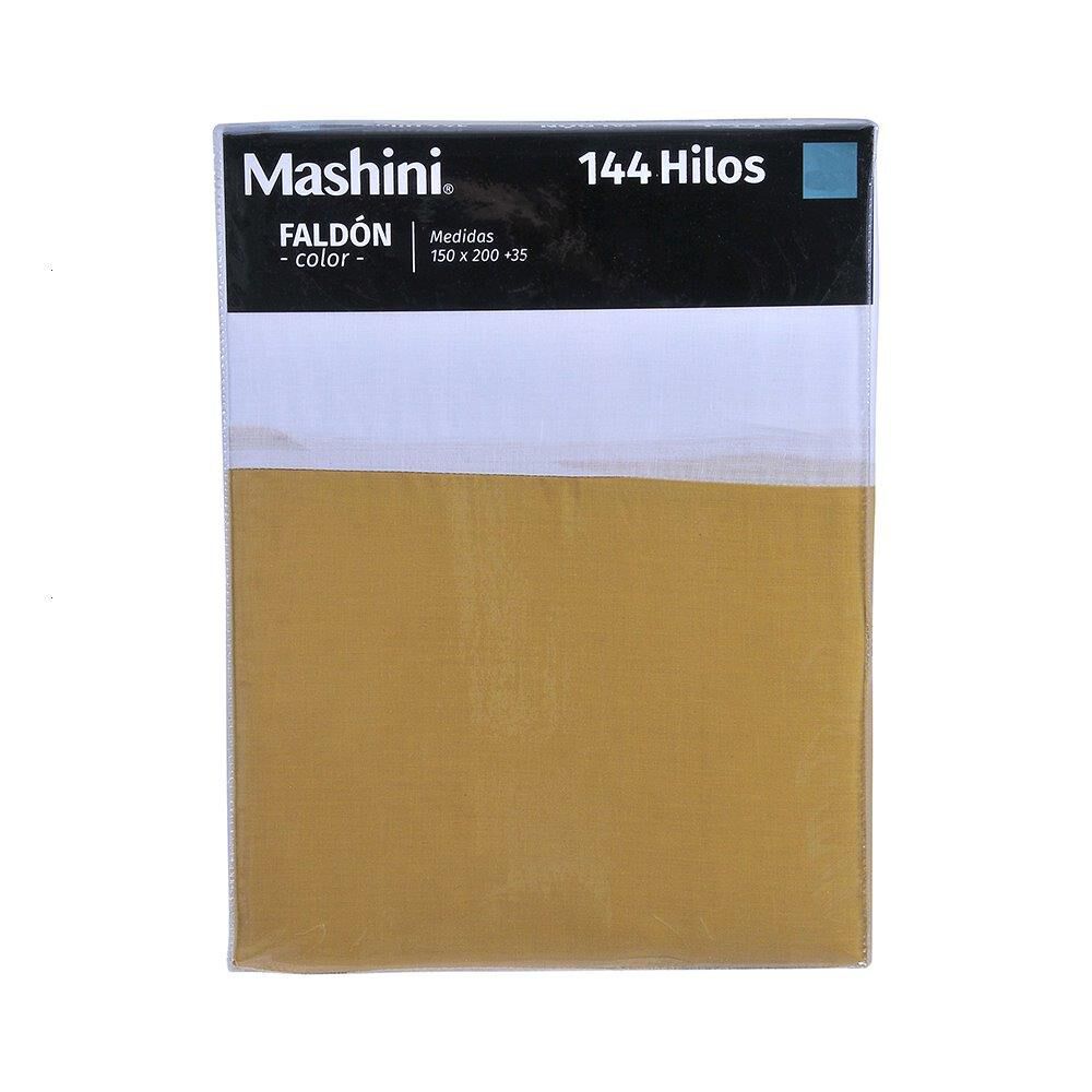 Faldon 144 Hilos Mashini King Mostaza image number 2.0