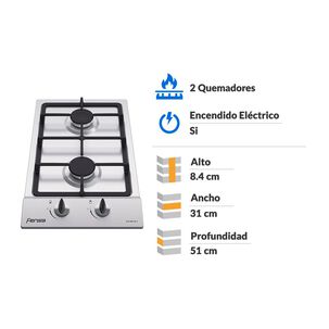 Encimera A Gas Fensa FCE 2HF T / 2 Quemadores