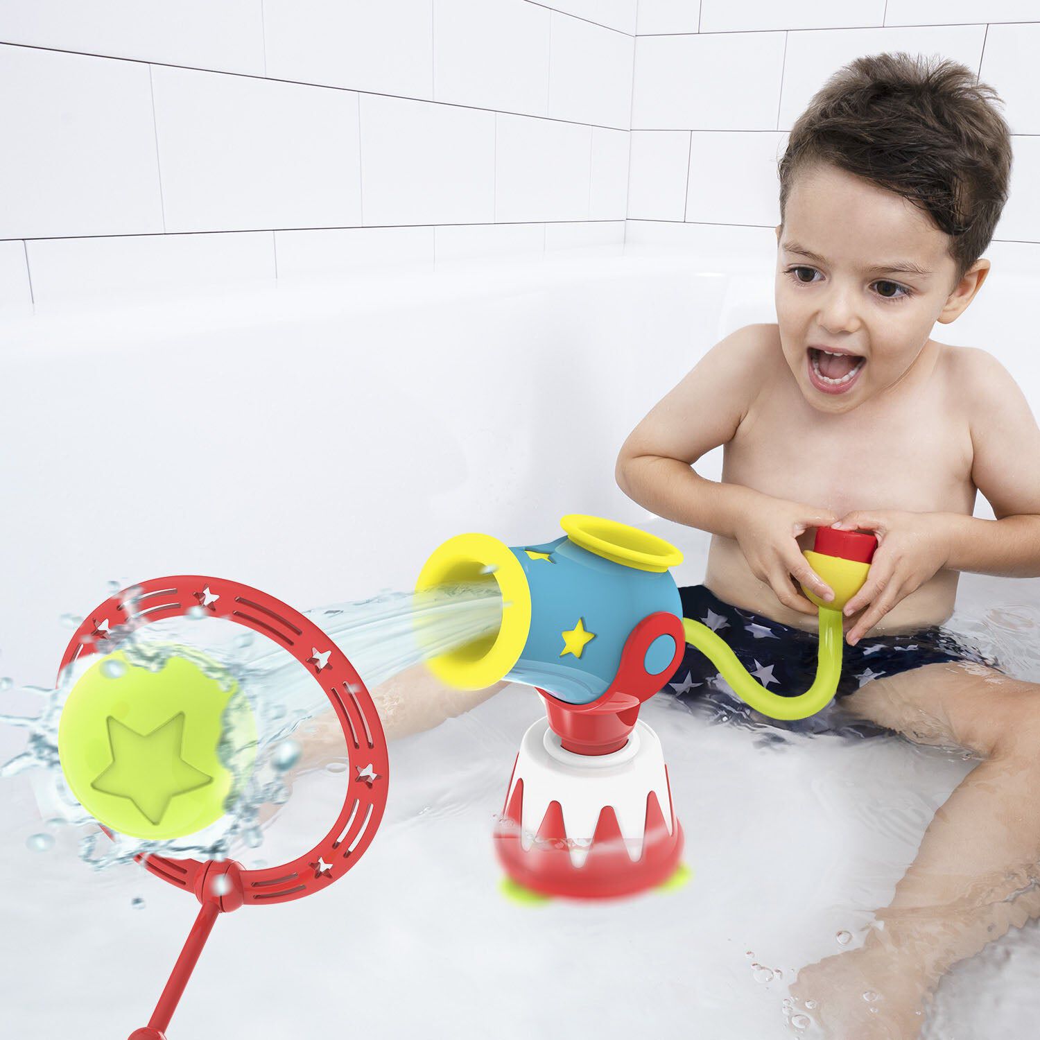 Juego De Ba&ntilde;o Ca&ntilde;on De Agua Infantil Beb&eacute; Ni&ntilde;o Ni&ntilde;a Tina Yookidoo image number 2.0