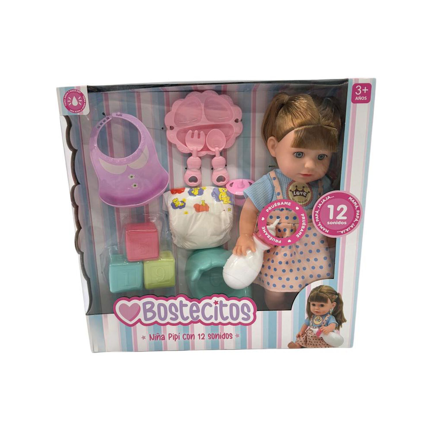 Mu&ntilde;eca Toddler Bostecitos Con Acc 12 Sonidos Ass image number 10.0