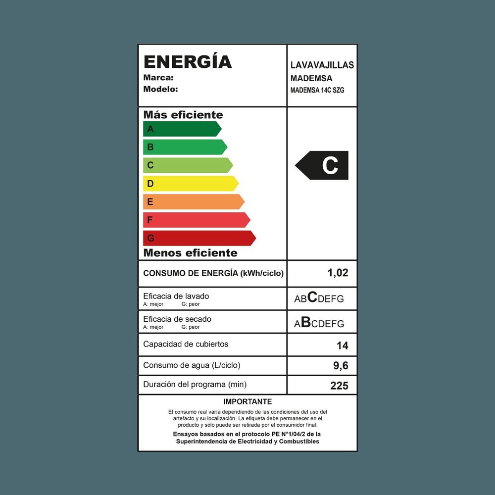 Lavavajillas Mademsa 14 Cubiertos Gris 14 Szg image number 9.0