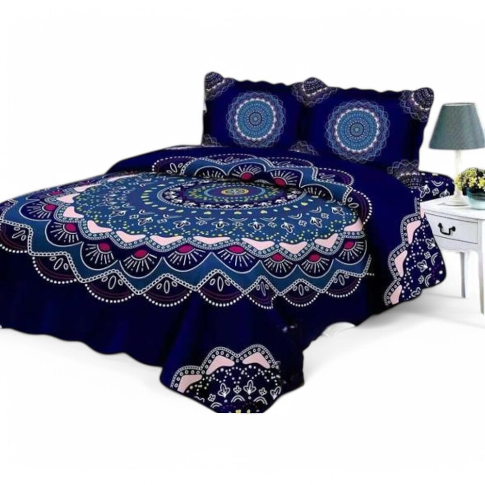 Cubrecama De Verano 2 Plazas Quilt + 2 Fundas De Almohada Cobertor Delgado Qvr2-85 image number 0.0