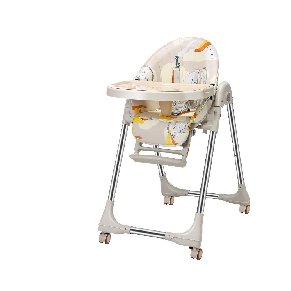 Silla De Comer Reclinable Y Plegable Crema Lubabycas image number 8.0