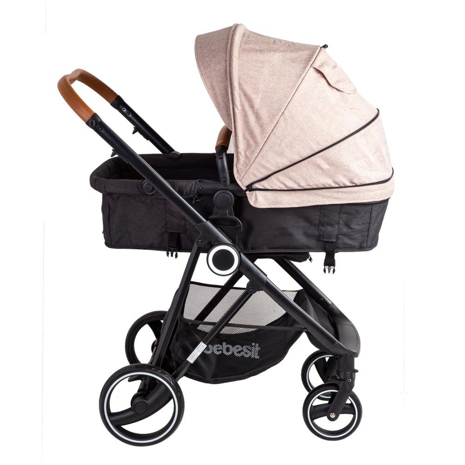 Coche Cuna Travel System Bebesit Cosmos Beige image number 4.0