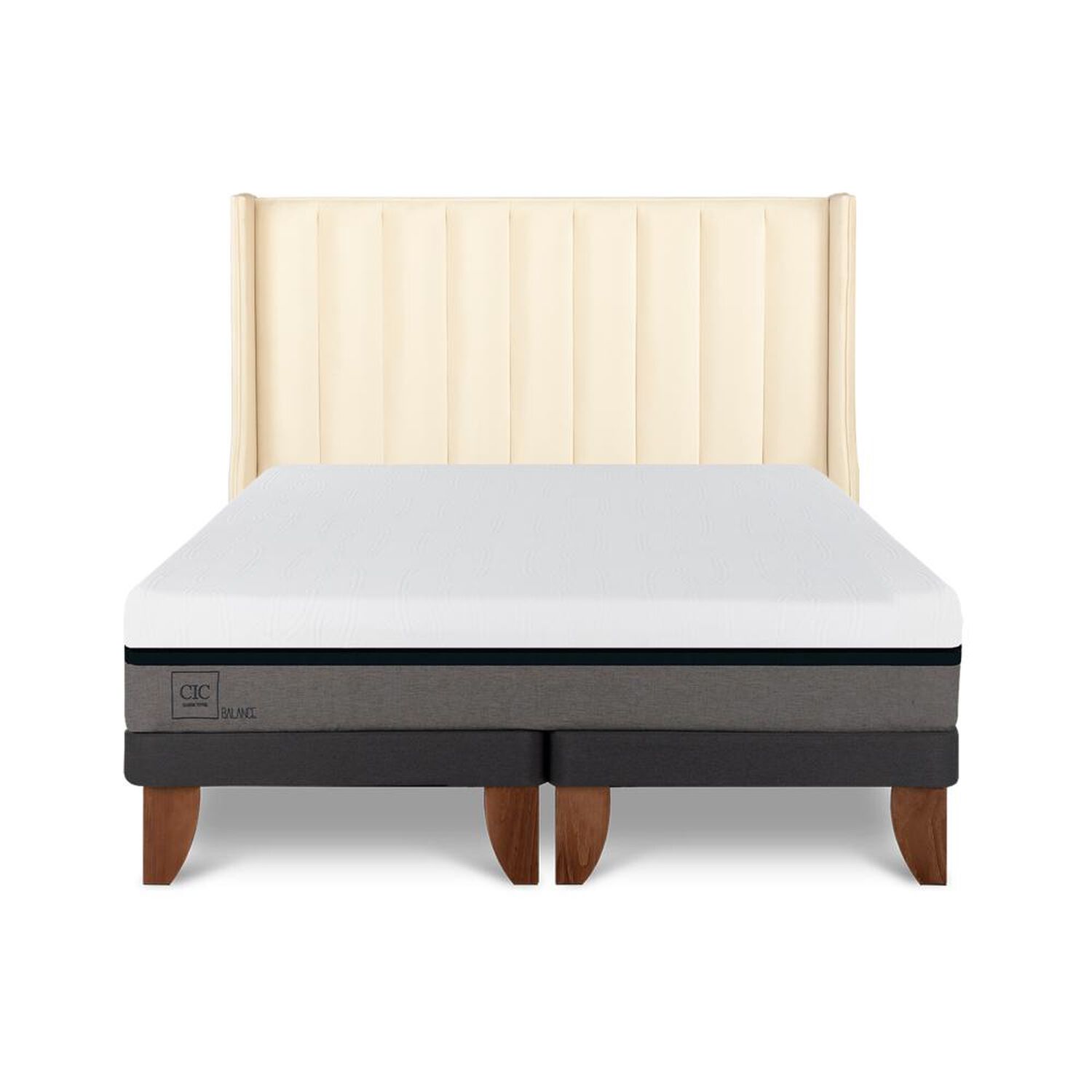 Cama Europea Cic Balance / King / Base Dividida + Respaldo image number 0.0