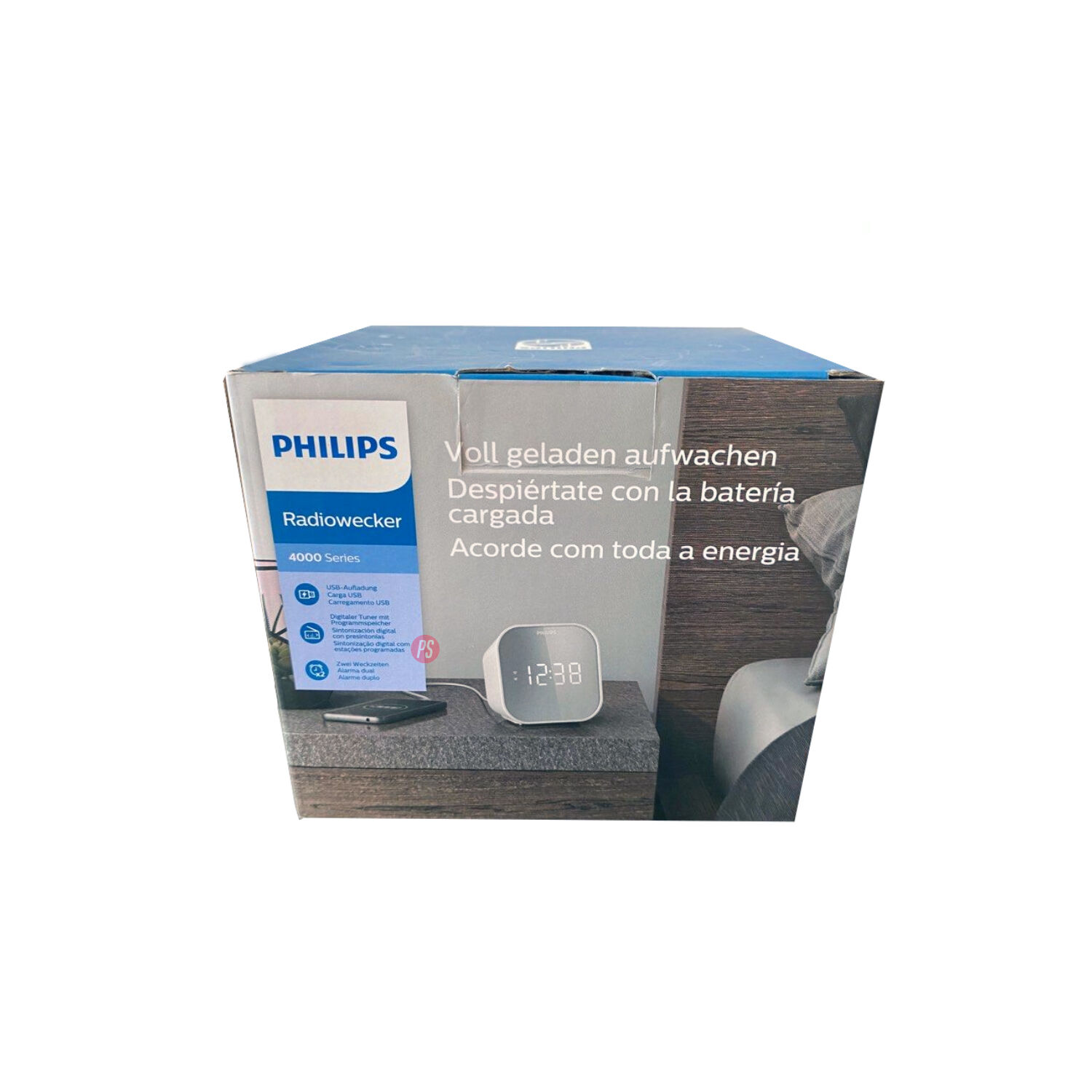 Radio Reloj Philips Carga Usb Y Alarma Dual 4000 Series - Ps image number 4.0