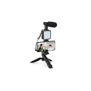 Trípode Celular Con Iluminación Y Micrófono - Ps