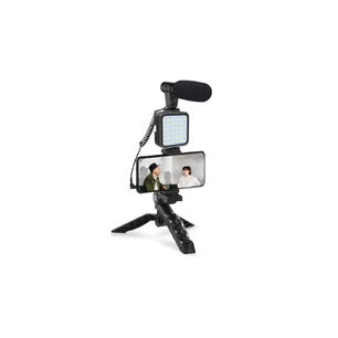 Tr&iacute;pode Celular Con Iluminaci&oacute;n Y Micr&oacute;fono - Ps