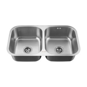 Lavaplatos Doble Bajo Cubierta 820 X 460 Splendid Acero Inox