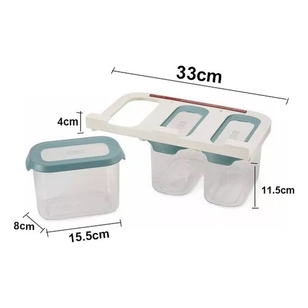 Contenedores Organizadores Refrigerador Set 3 Piezas 1.3l image number 7.0