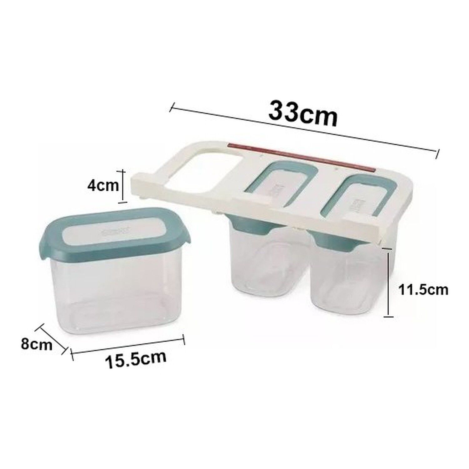 Contenedores Organizadores Refrigerador Set 3 Piezas 1.3l image number 7.0