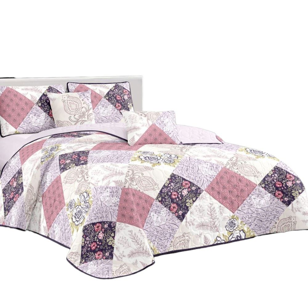 Cubrecama De Verano King Quilt + 2 Fundas De Almohada Cobertor Delgado Cmv-42 image number 0.0