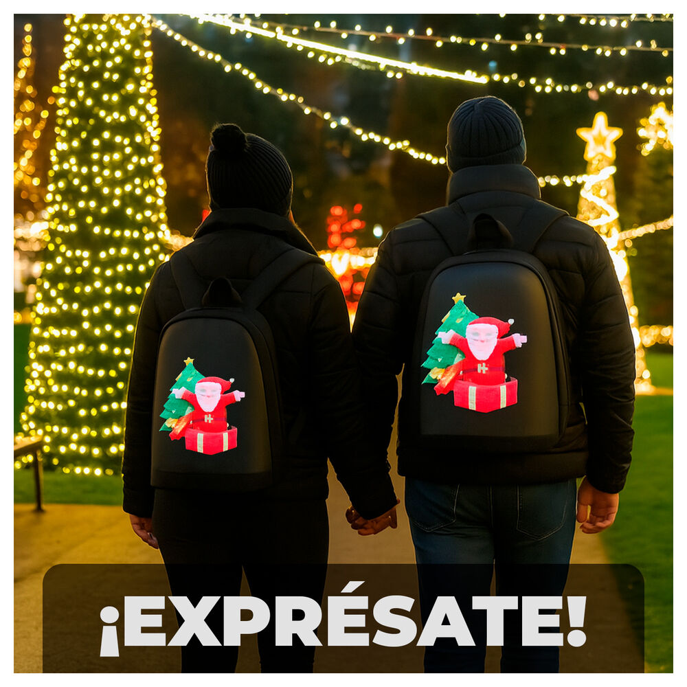 Mochila Led Personalizable Con Pantalla Animada Y Power Bank image number 2.0