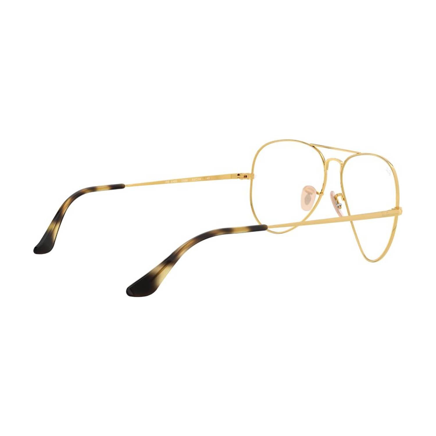 Lentes &Oacute;pticos Aviator Dorado Ray-ban Optical image number 8.0