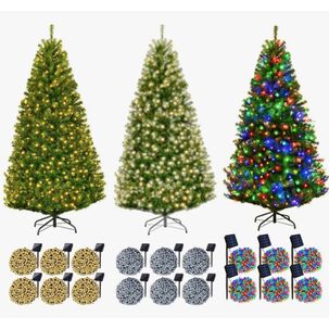 &Aacute;rbol Navidad Pascua Base 6 Luces Led