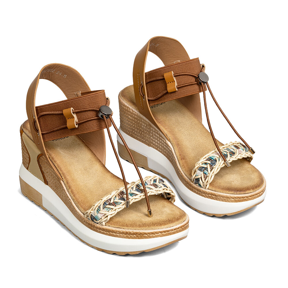 Sandalias Casuales Taco Cu&ntilde;a Mujer Weide Js02 image number 3.0