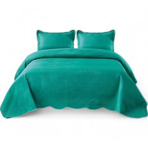 Cubrecama De Verano King Quilt + 2 Fundas De Almohada Cobertor Delgado Qvr3-25