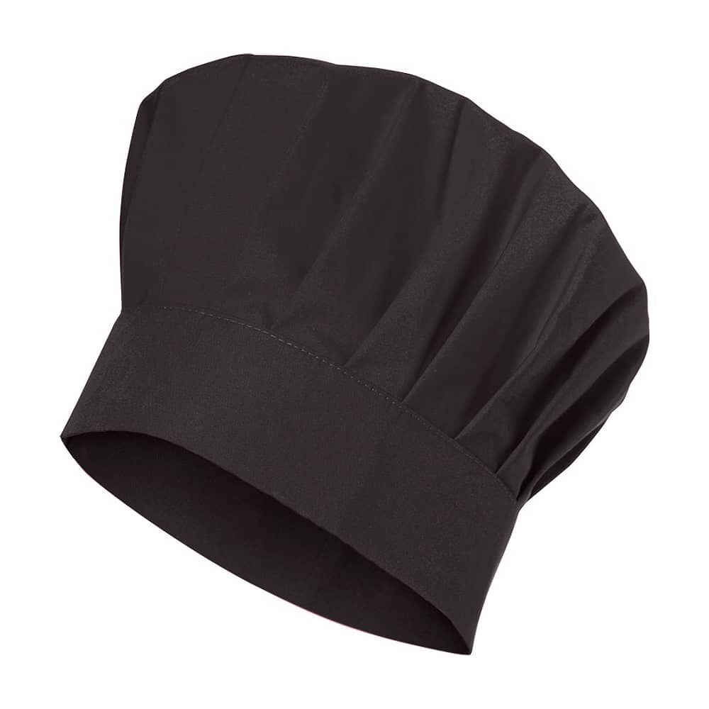 Gorro De Chef O Cocina Negro Tipo Champi&ntilde;on image number 1.0