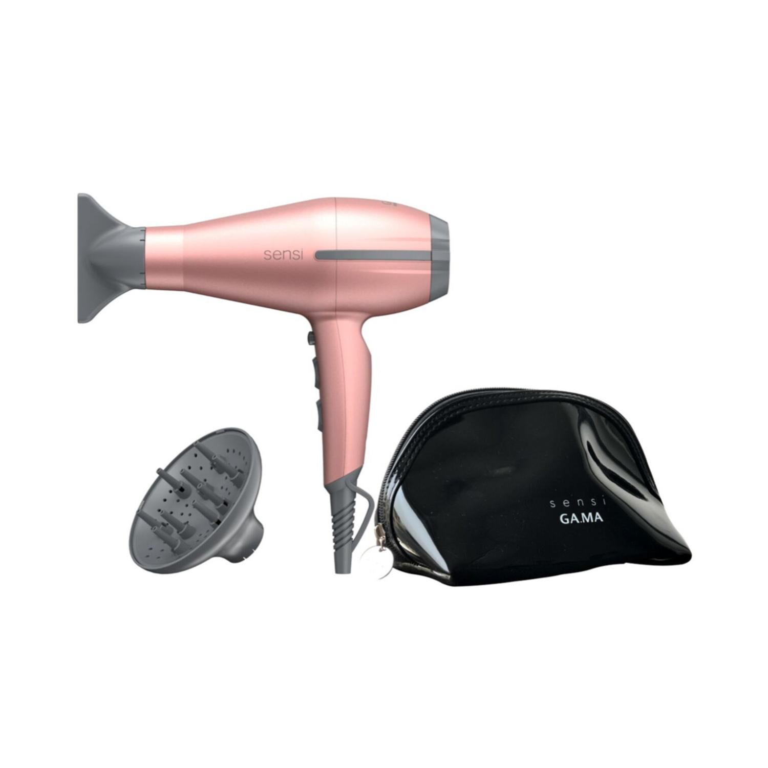 Secador De Pelo 2200w 2vel 3temp Tempo Sensi 5d Rose Gama image number 0.0