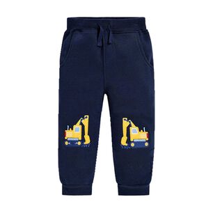 Pantal&oacute;n Buzo Ni&ntilde;o 100% Algod&oacute;n Jump Kids Azul Excavadora