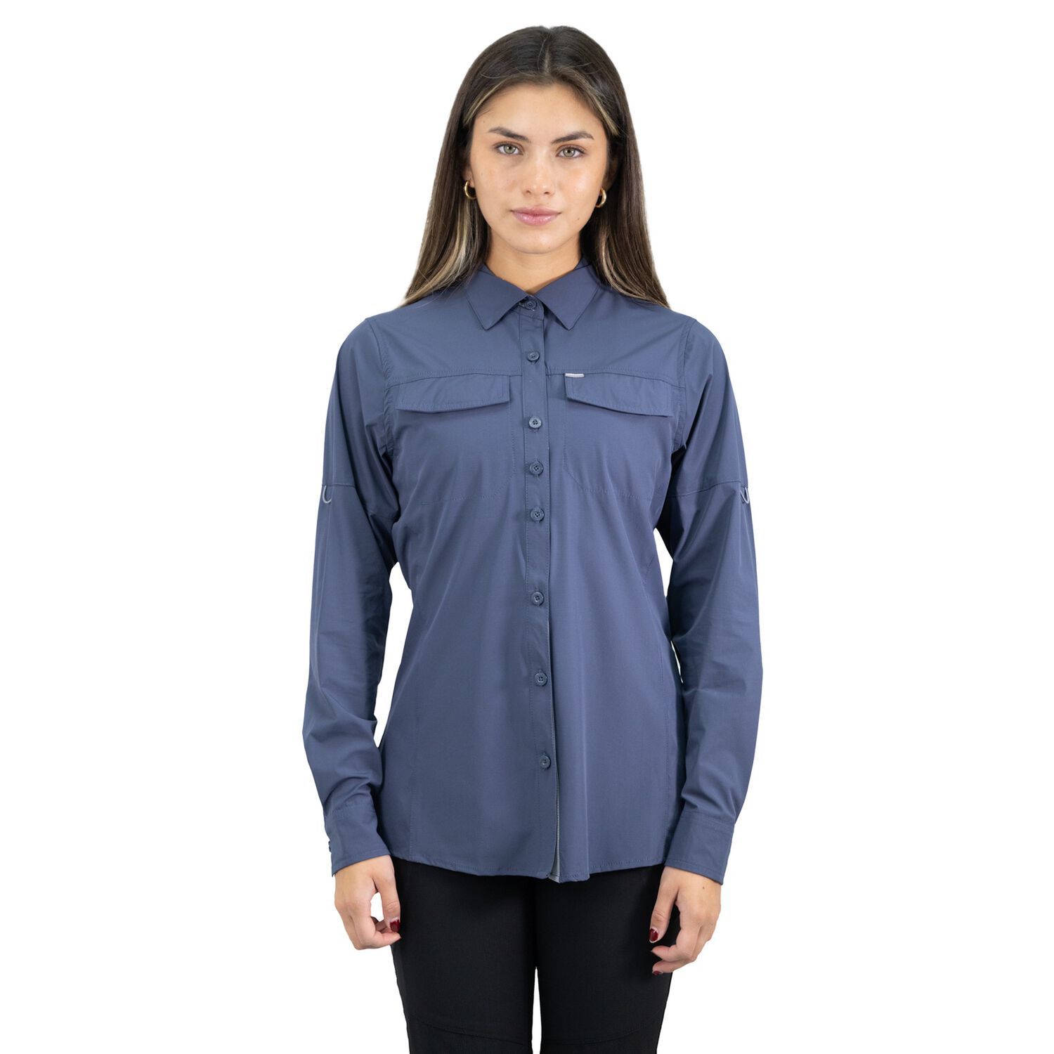 Camisa Hw Antakari Spandex Mujer Azul image number 0.0