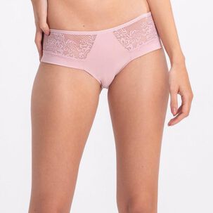 Bikini Microfibra Encaje Palo De Rosa 2rios