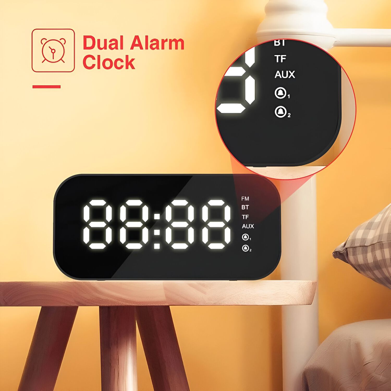 Parlante Bluetooth Havit Con Despertador/ Termometro/ Radio image number 7.0
