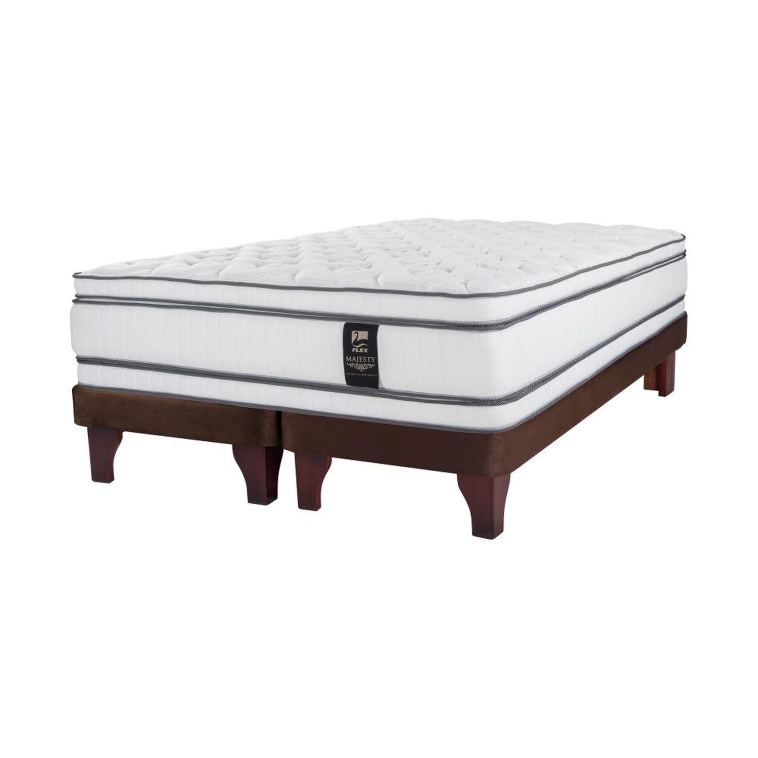 Cama Europea Flex Majesty / 2 Plazas / Base Dividida image number 1.0