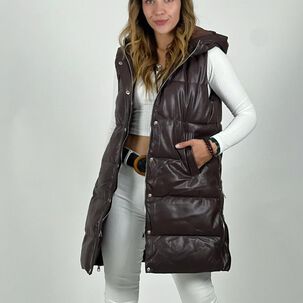 Parka Sin Mangas Con Gorro